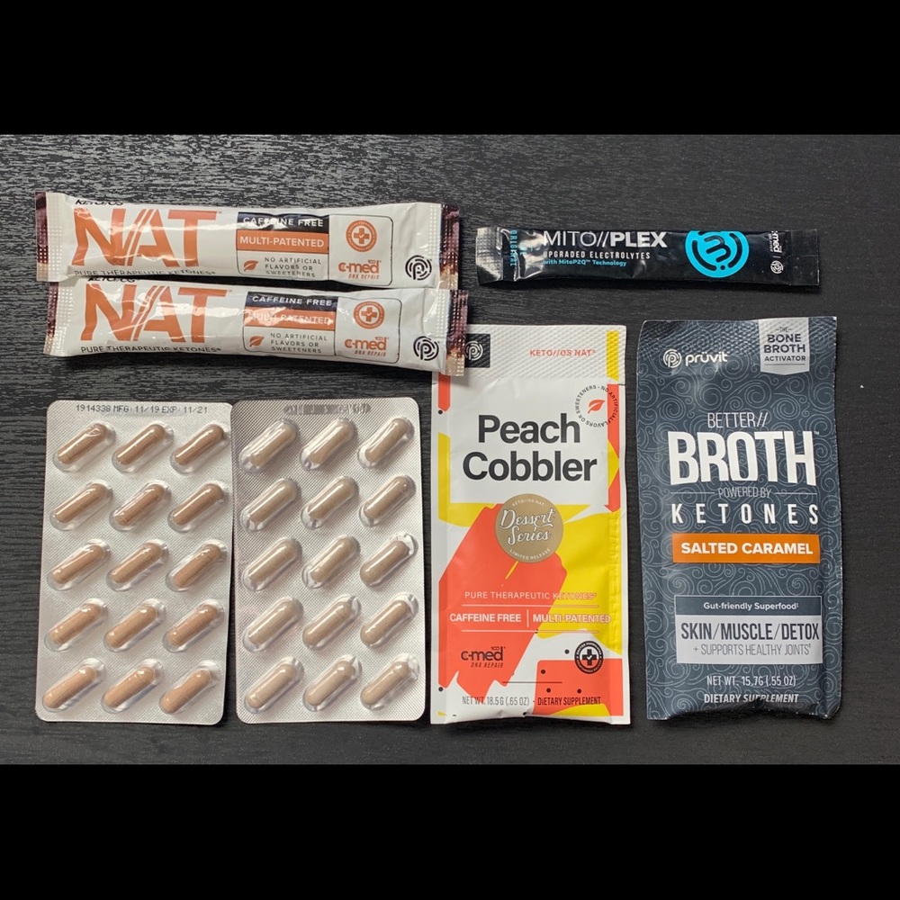 Various Pruvit products